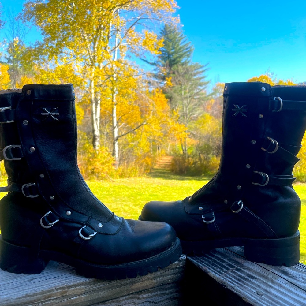 Element X leather Motocycle boots